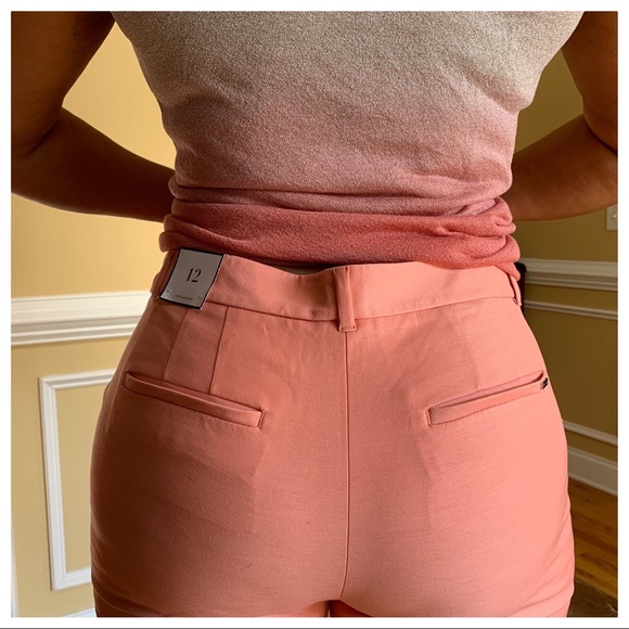 NWT! WHBM CORAL HAZE - SLIM CROPPED PANTS - Picture 8 of 16